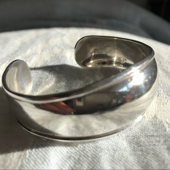 Jewelry - Wide sterling silver cuff bracelet